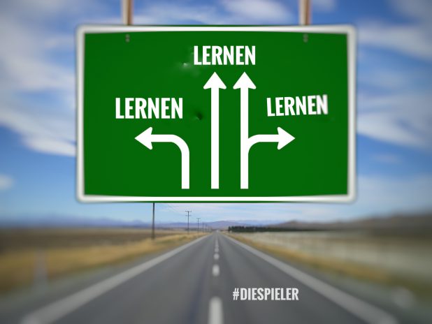 Die Spieler improvisierten zu dem Thema lebenslanges Lernen