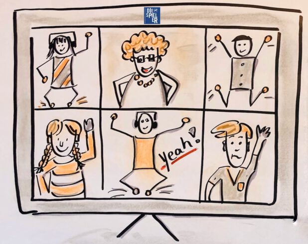 Training im virtuellen Raum mit den Spielern